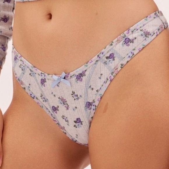 For Love And Lemons Other - FOR LOVE AND LEMONS POINTELLE THONG PANTY